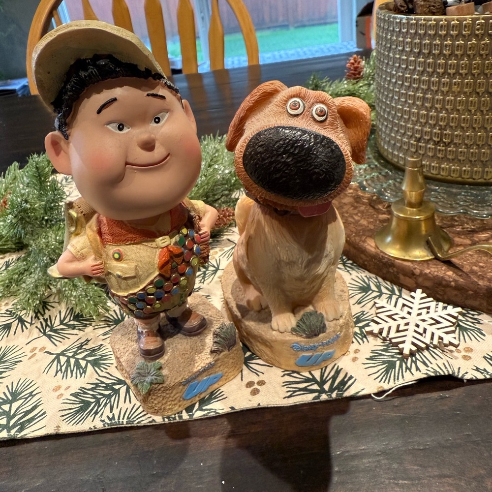 Disney Russell and Dug Bobblehead Figurines - A Disney fan club exclusive